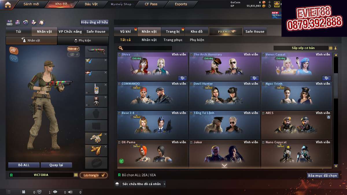shop acc cf uy tin gia re